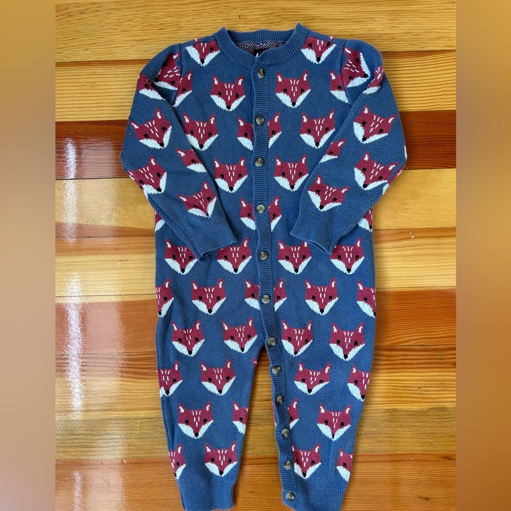 Tea Collection icon fox sweater romper